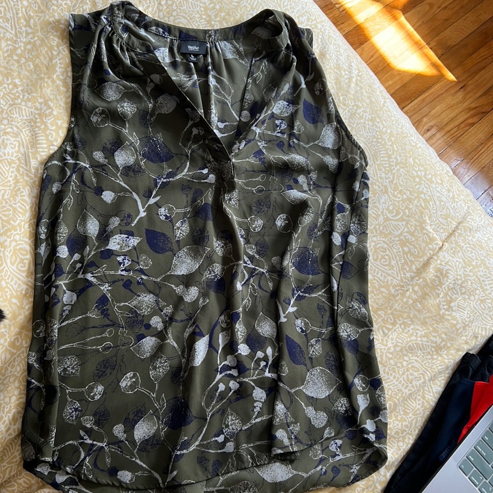 mossimo green tank blouse